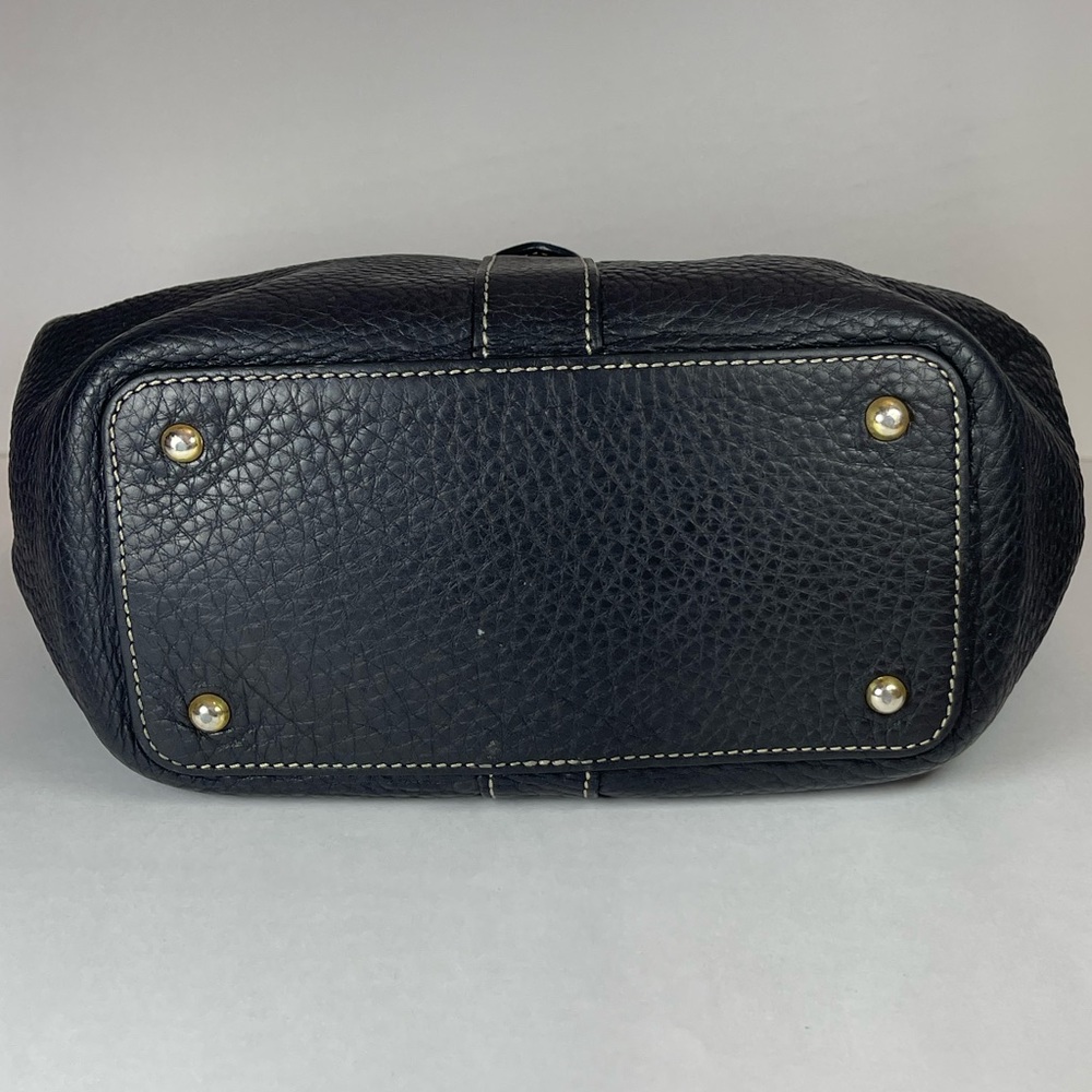 Dooney & Bourke Marchesa black pebbled leather medium gathered bag - Picture 10 of 15